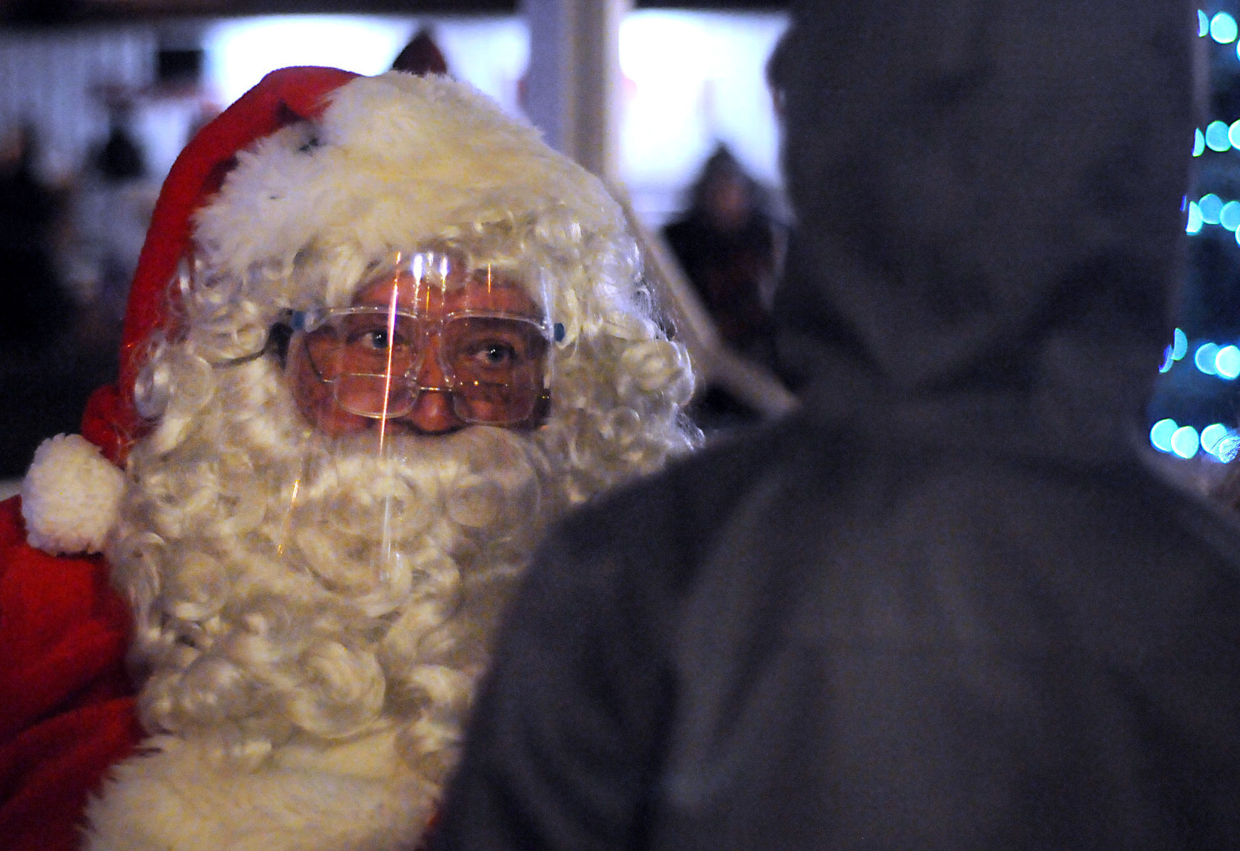 Santa masks up